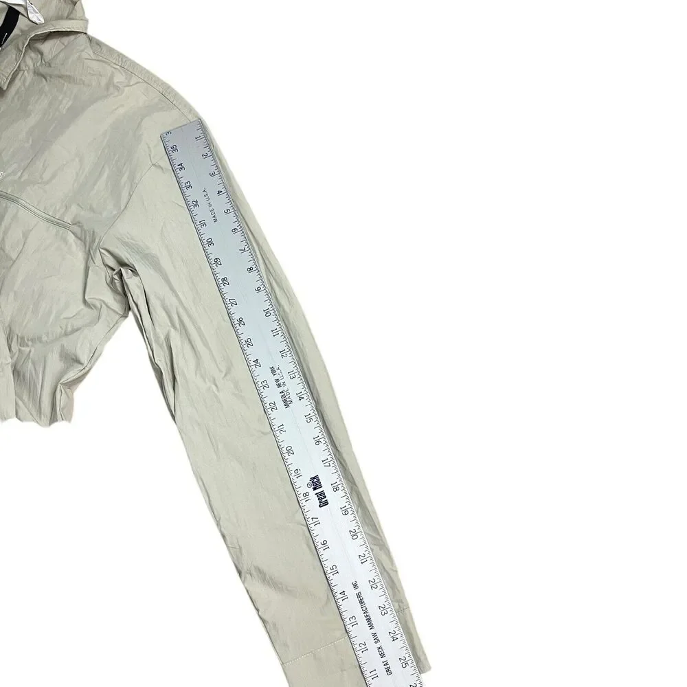 Rains‎ Jacket Men’s XL Cement Full Zip Collar 18690 Woven Athletic Shirt Pockets